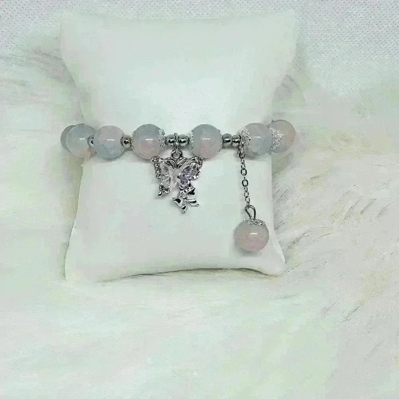 Unbranded Jewelry - Girls Butterfly Beaded Bracelet